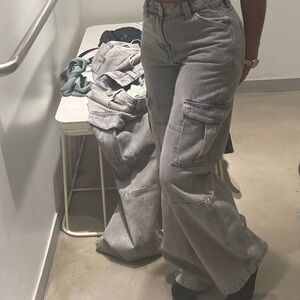 Grey baggy jeans